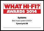CYRUS lyric09 review whathifi award 2014 best music system 2